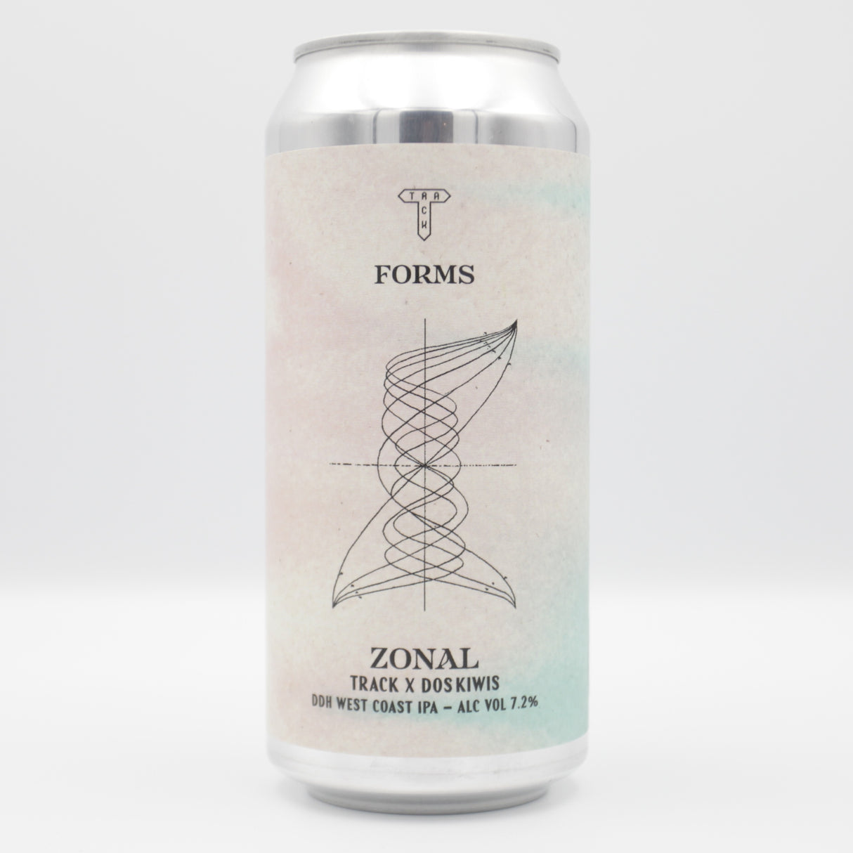 This is a can of Track / Doskiwis - Zonal - 7.2% (440ml). It is a IPA craft beer available to buy from Ghost Whale, voted London's best craft beer shop.