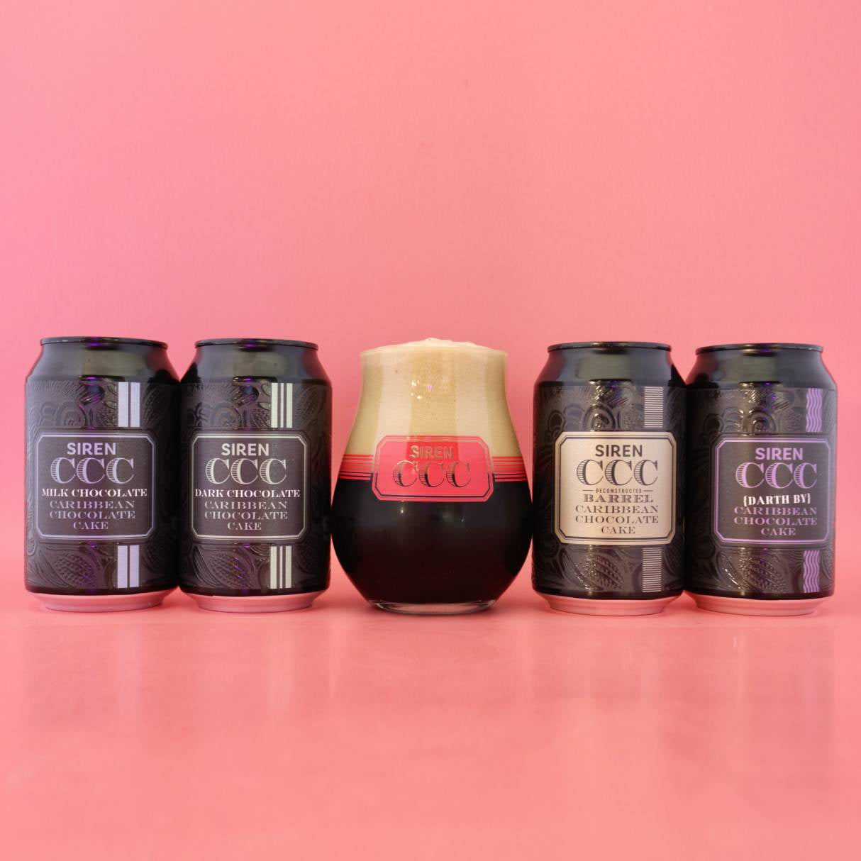 This is a gift pack of Siren - Caribbean Chocolate Cake 2025 Bundle. It is a Imperial Stout / Porter craft beer available to buy from Ghost Whale, voted London's best craft beer shop.