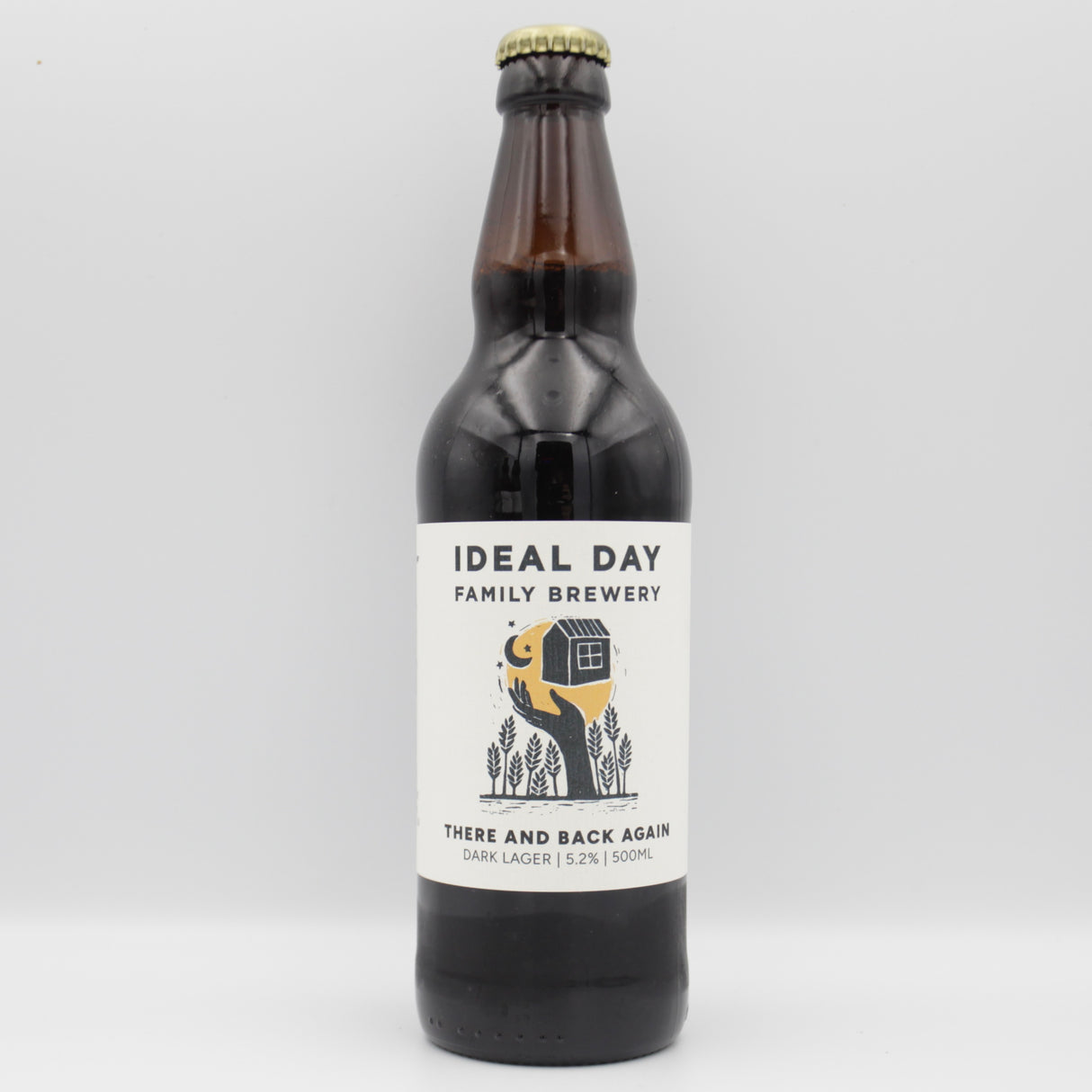 This is a bottle of Ideal Day - There And Back Again - 5.2% (500ml). It is a Lager / Pilsner / Kölsch craft beer available to buy from Ghost Whale, voted London's best craft beer shop.