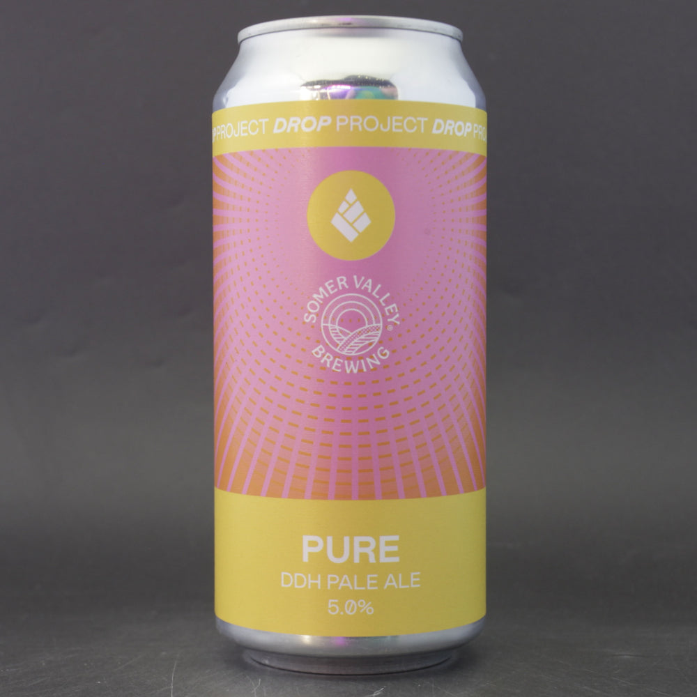 This is a can of Drop Project - Pure - 5% (440ml). It is a Pale Ale craft beer available to buy from Ghost Whale, voted London's best craft beer shop.