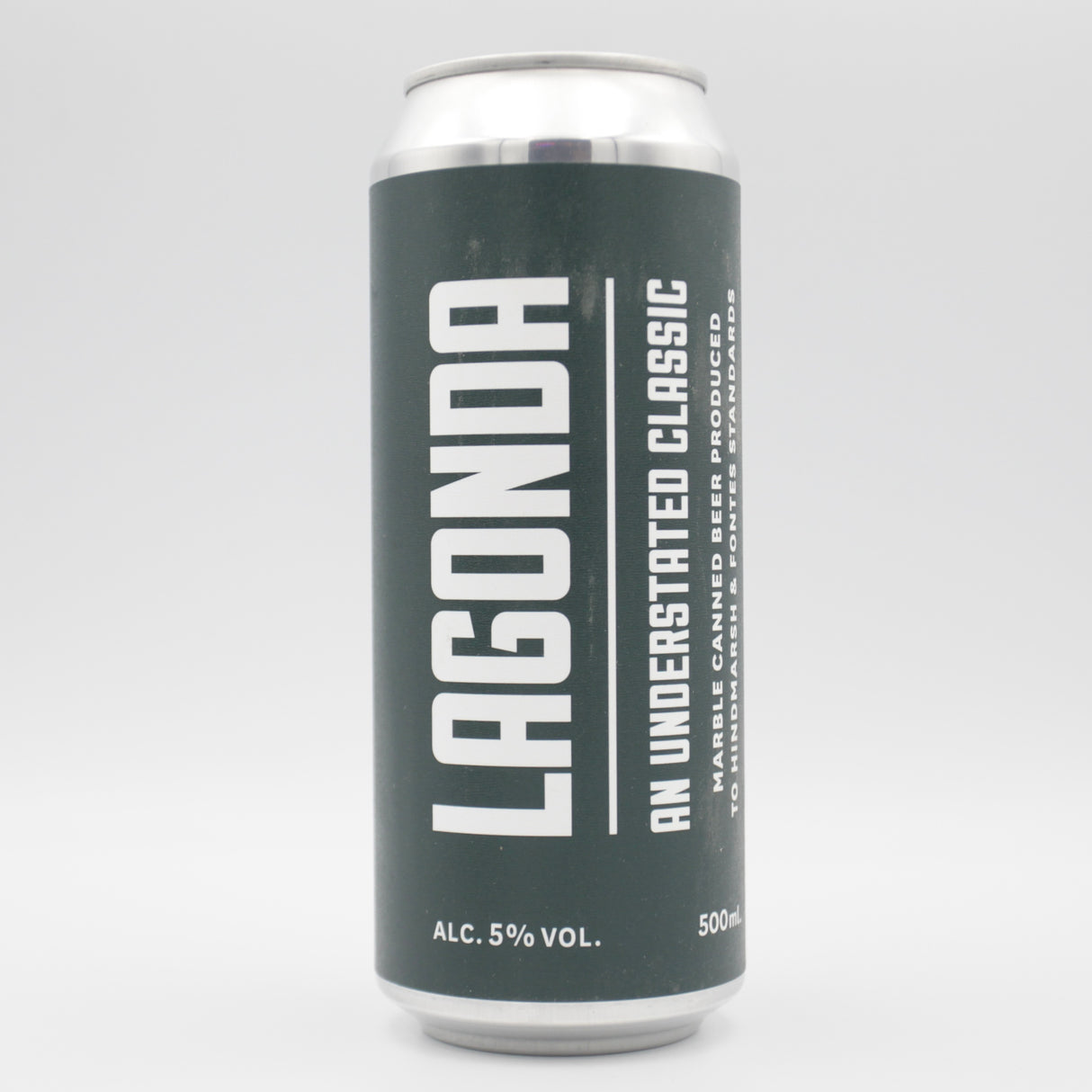 This is a can of Marble Beers - Lagonda - 5% (500ml). It is a IPA craft beer available to buy from Ghost Whale, voted London's best craft beer shop.