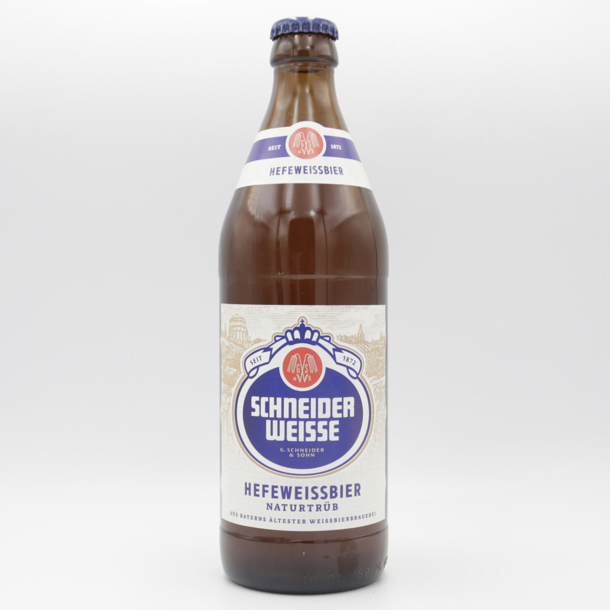 This is a bottle of Schneider's - Heffeweissbier - 4.9% (500ml). It is a Wit / Wheat craft beer available to buy from Ghost Whale, voted London's best craft beer shop.
