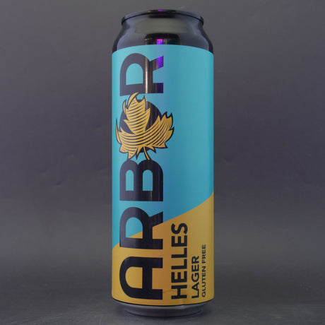 This is a can of Arbor - Helles Lager - 4.2% (568ml). It is a Lager / Pilsner / Kölsch craft beer available to buy from Ghost Whale, voted London's best craft beer shop.