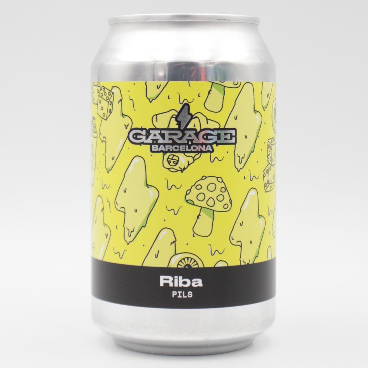 This is a can of Garage Beer Co - RIBA Pils - 5% (330ml). It is a Lager / Pilsner / Kölsch craft beer available to buy from Ghost Whale, voted London's best craft beer shop.