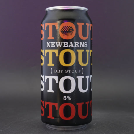 This is a can of Newbarns - Stout Beer - 5% (440ml). It is a Stout / Porter craft beer available to buy from Ghost Whale, voted London's best craft beer shop.