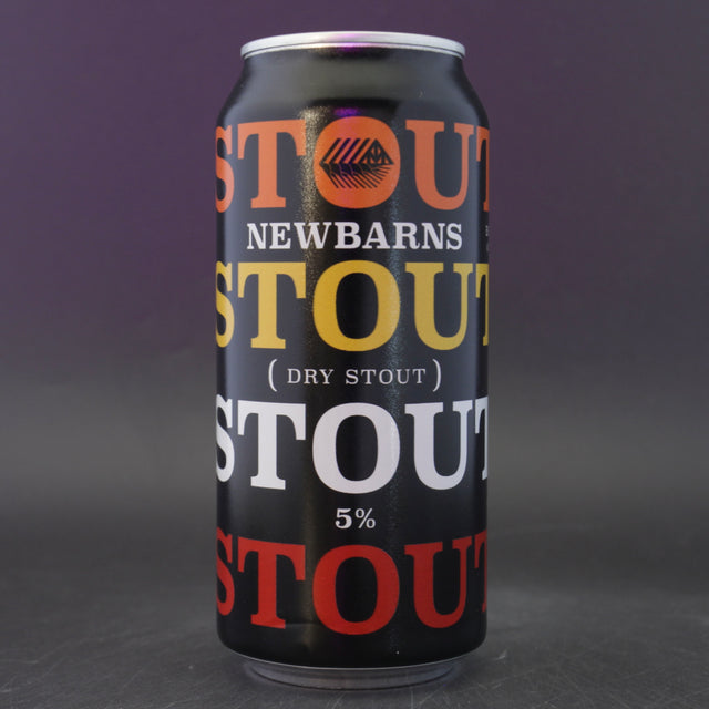 This is a can of Newbarns - Stout Beer - 5% (440ml). It is a Stout / Porter craft beer available to buy from Ghost Whale, voted London's best craft beer shop.
