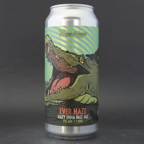 This is a can of Tripping Animals - Ever Haze - 7% (473ml). It is a IPA craft beer available to buy from Ghost Whale, voted London's best craft beer shop.