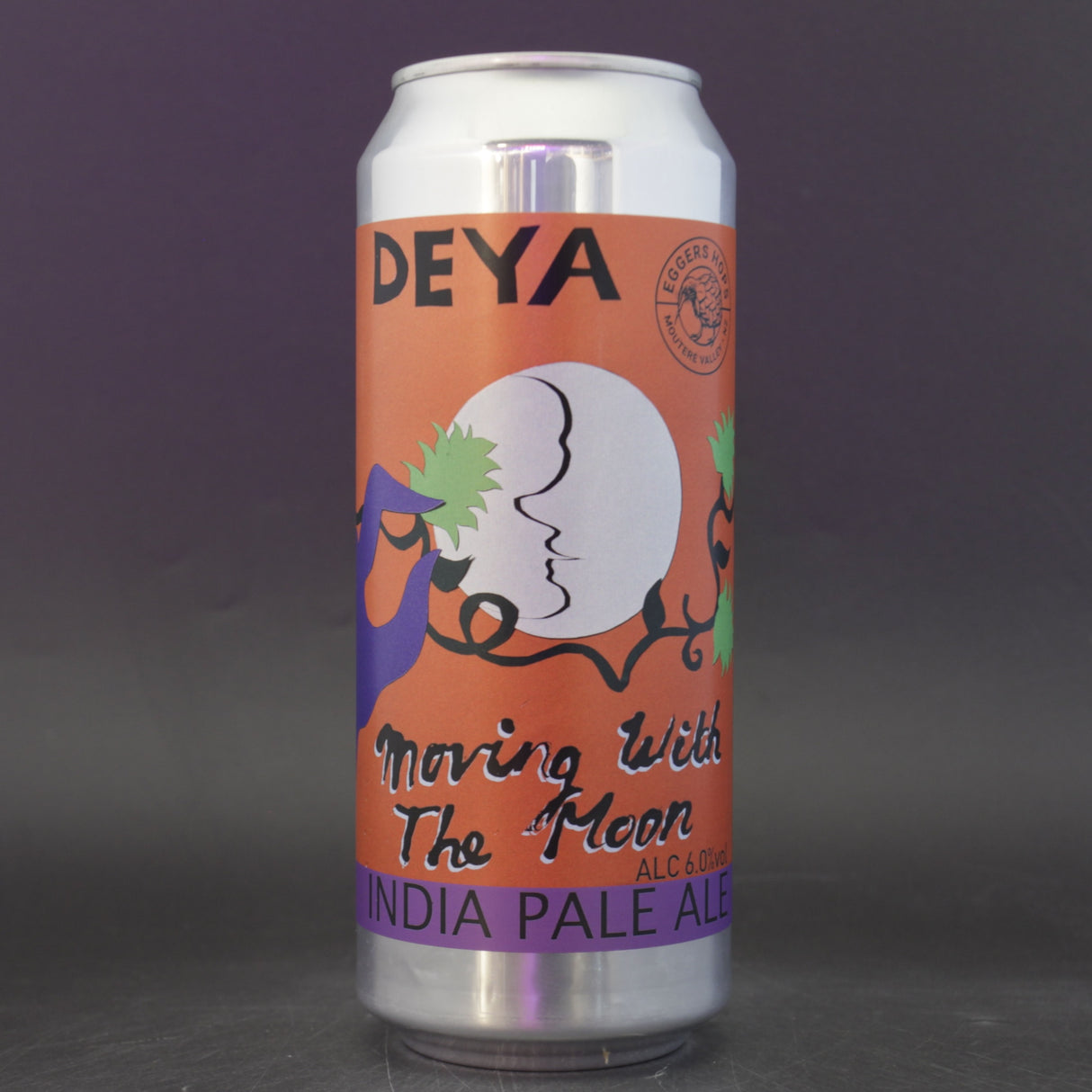 This is a can of DEYA - Moving With The Moon - 6% (500ml). It is a IPA craft beer available to buy from Ghost Whale, voted London's best craft beer shop.
