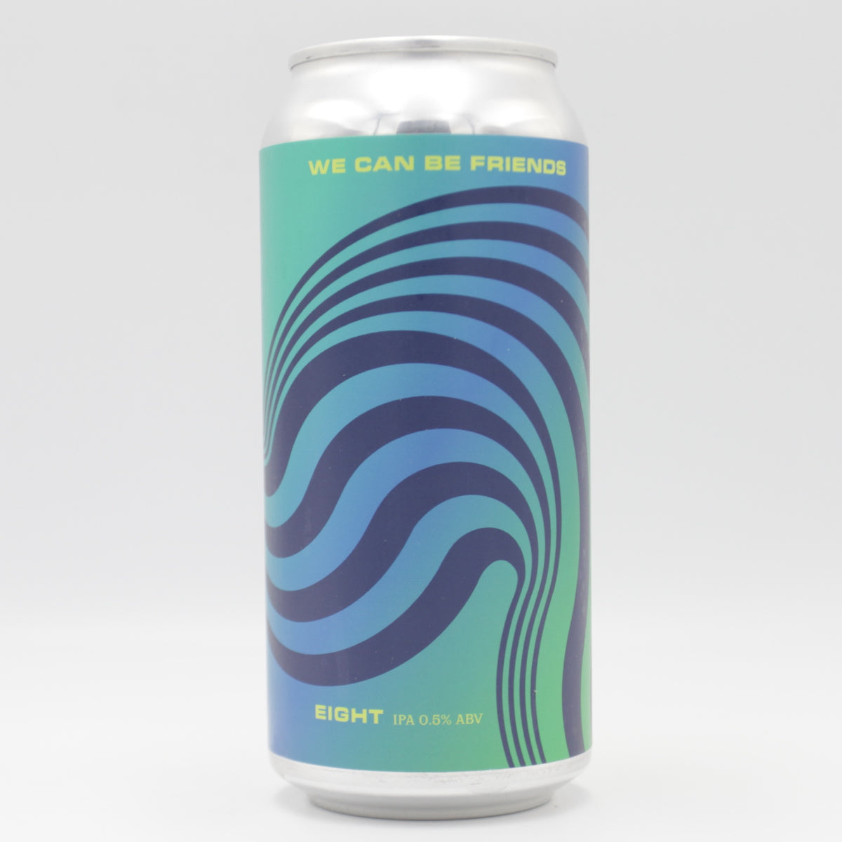 This is a can of We Can Be Friends - Eight - 0.5% (440ml). It is a IPA craft beer available to buy from Ghost Whale, voted London's best craft beer shop.