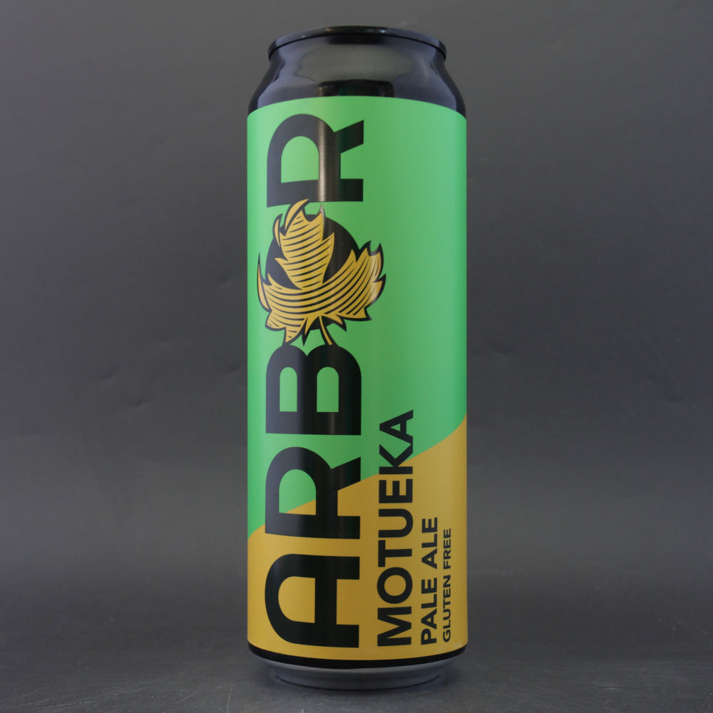 This is a can of Arbor - Motueka Gluten Free - 4% (568ml). It is a Pale Ale craft beer available to buy from Ghost Whale, voted London's best craft beer shop.