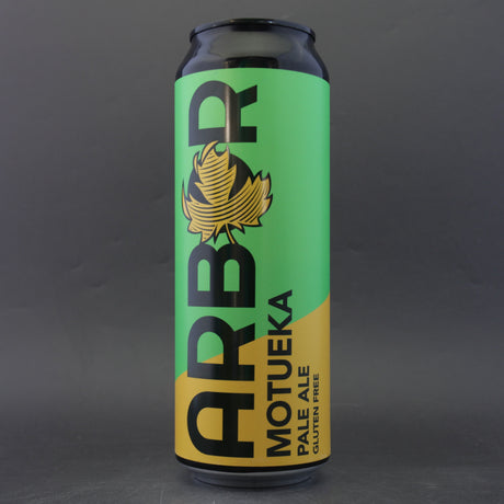 This is a can of Arbor - Motueka Gluten Free - 4% (568ml). It is a Pale Ale craft beer available to buy from Ghost Whale, voted London's best craft beer shop.