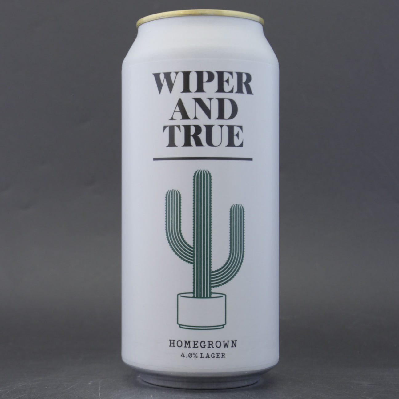 This is a can of Wiper And True - Homegrown - 4% (440ml). It is a Lager / Pilsner / Kölsch craft beer available to buy from Ghost Whale, voted London's best craft beer shop.