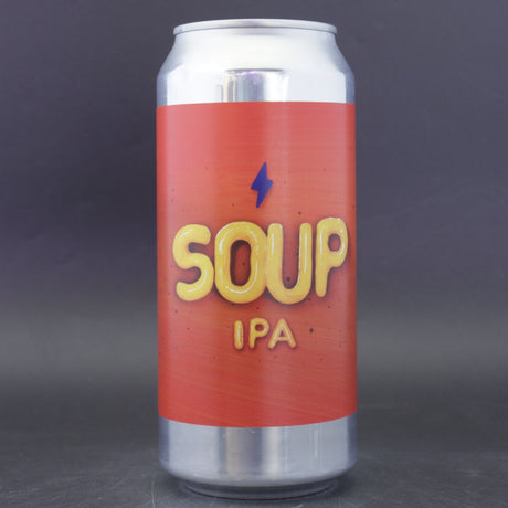 This is a can of Garage Beer Co - Soup - 6% (440ml). It is a IPA craft beer available to buy from Ghost Whale, voted London's best craft beer shop.
