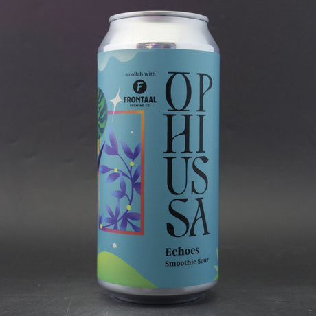 This is a can of Ophiussa / Frontaal - Echoes - 5% (440ml). It is a Sour craft beer available to buy from Ghost Whale, voted London's best craft beer shop.