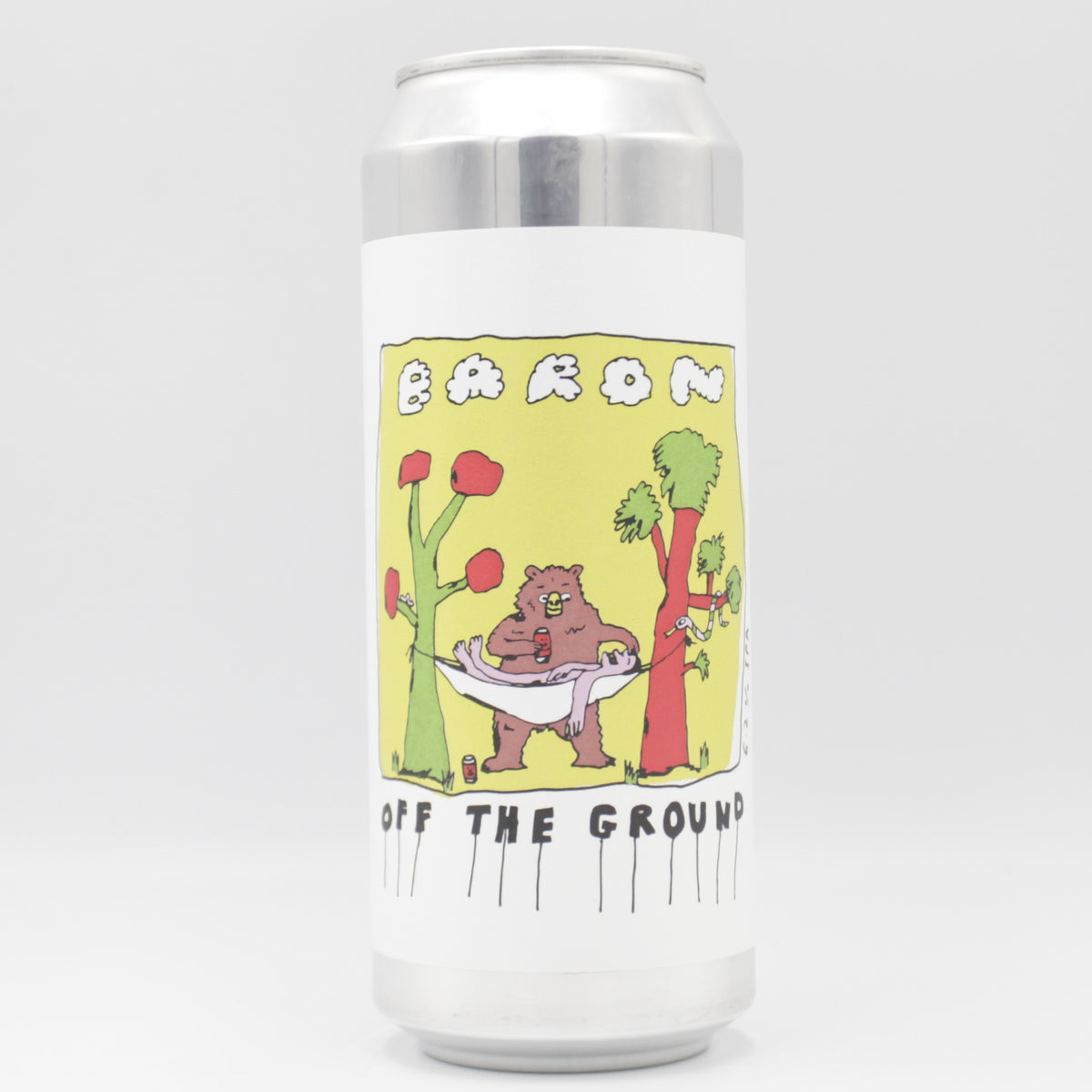 This is a can of Baron - Off The Ground - 6.2% (500ml). It is a IPA craft beer available to buy from Ghost Whale, voted London's best craft beer shop.