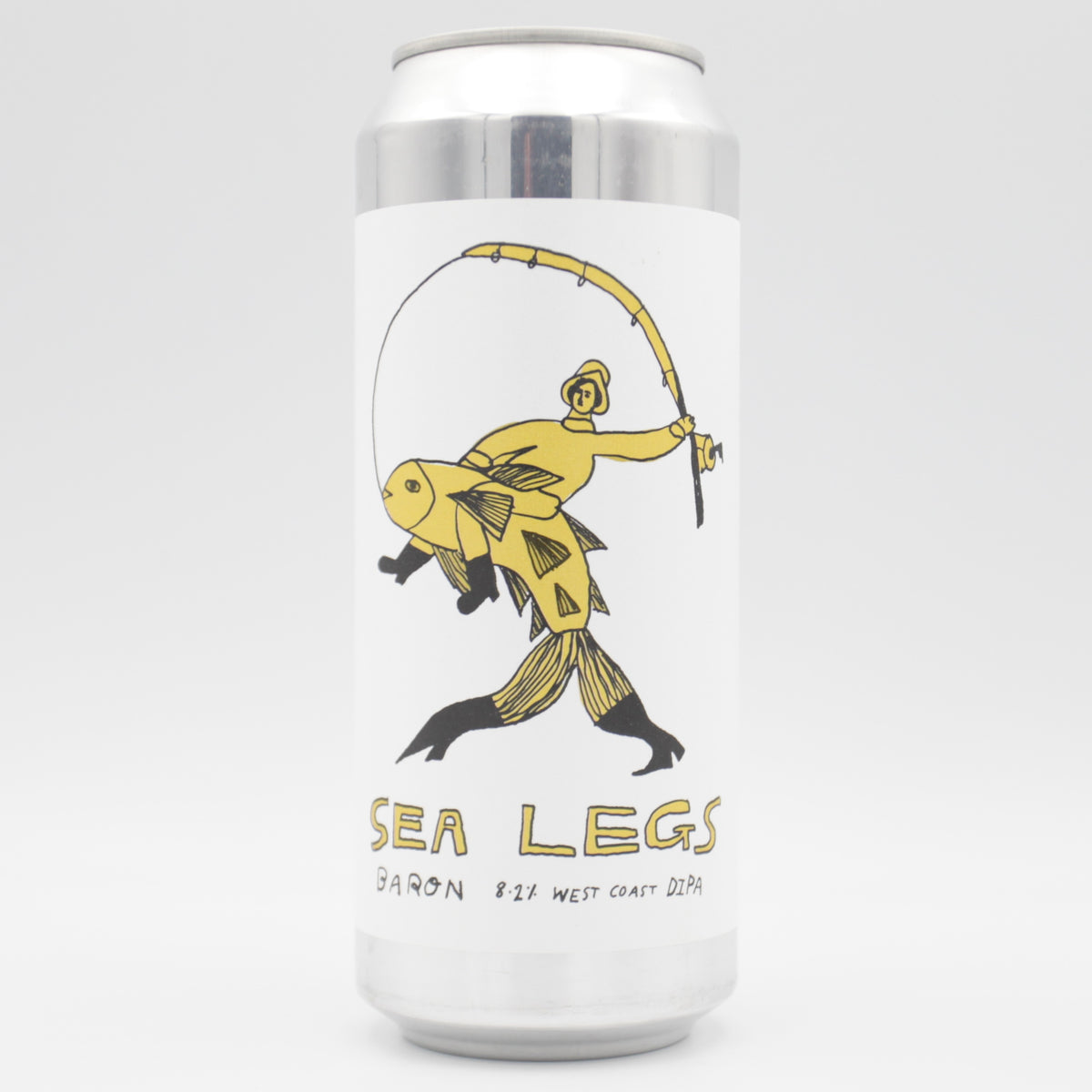 This is a can of Baron - Sea Legs - 8.2% (500ml). It is a Double IPA craft beer available to buy from Ghost Whale, voted London's best craft beer shop.