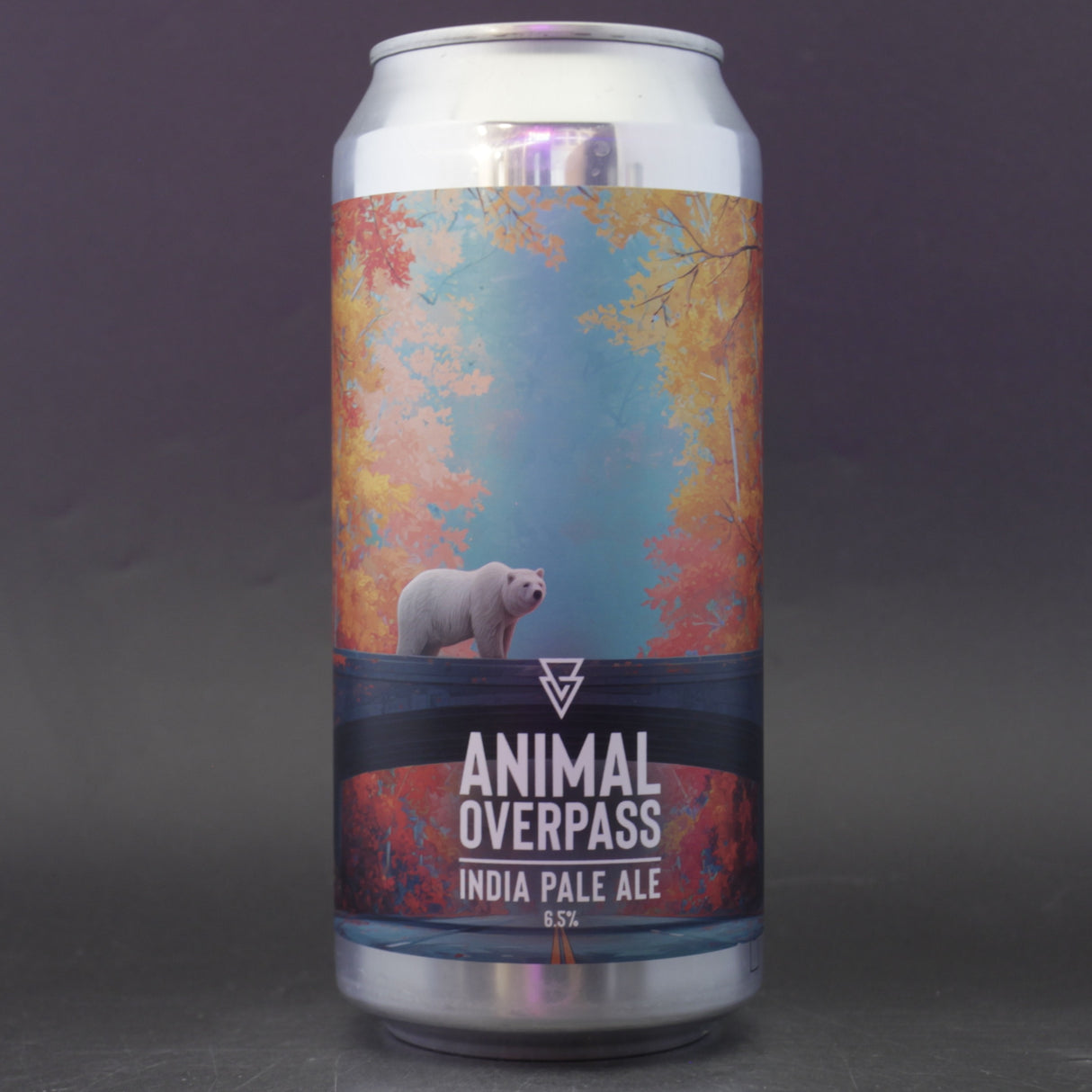 This is a can of Azvex - Animal Overpass - 6.5% (440ml). It is a IPA craft beer available to buy from Ghost Whale, voted London's best craft beer shop.