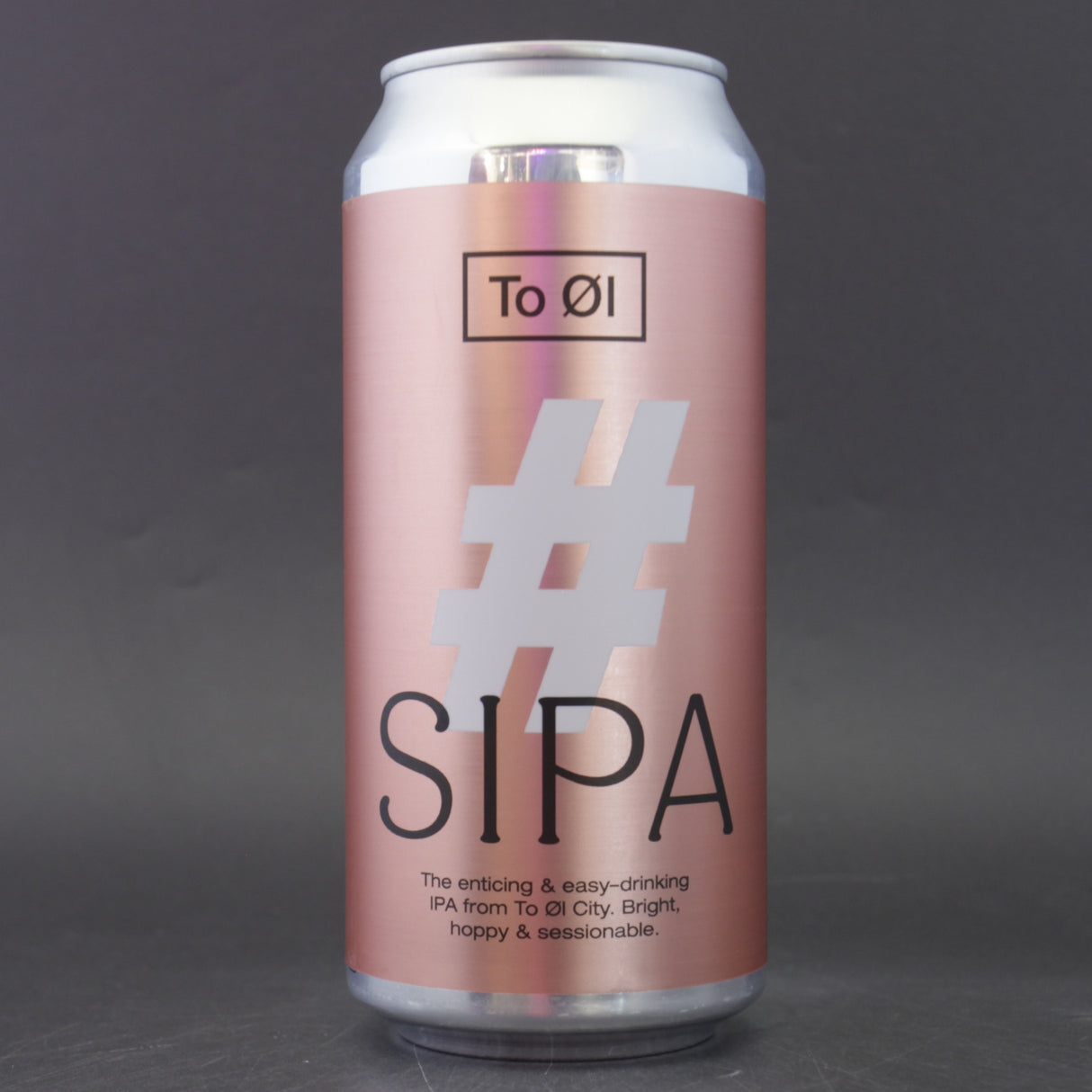 This is a can of To Øl - #SIPA - 4.7% (440ml). It is a Session IPA craft beer available to buy from Ghost Whale, voted London's best craft beer shop.