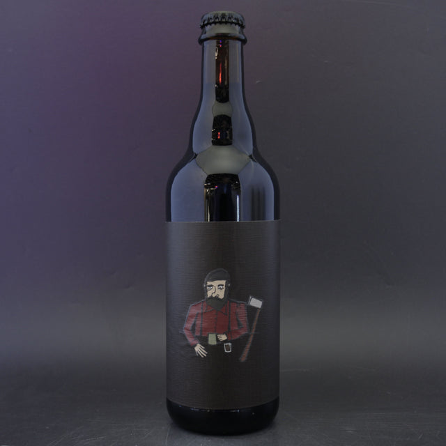 This is a bottle of 3 Sons - Lumberjack Mexican Hot Chocolate Break - 14% (500ml). It is a Imperial Stout / Porter craft beer available to buy from Ghost Whale, voted London's best craft beer shop.