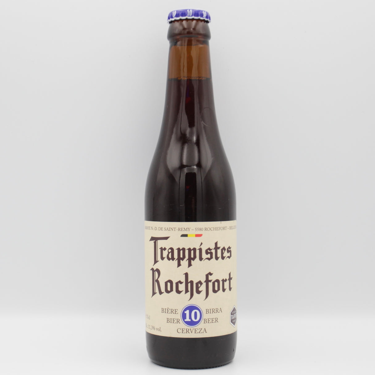 This is a bottle of Trappistes Rochefort - 10 - 11.3% (330ml). It is a Belgian Style craft beer available to buy from Ghost Whale, voted London's best craft beer shop.
