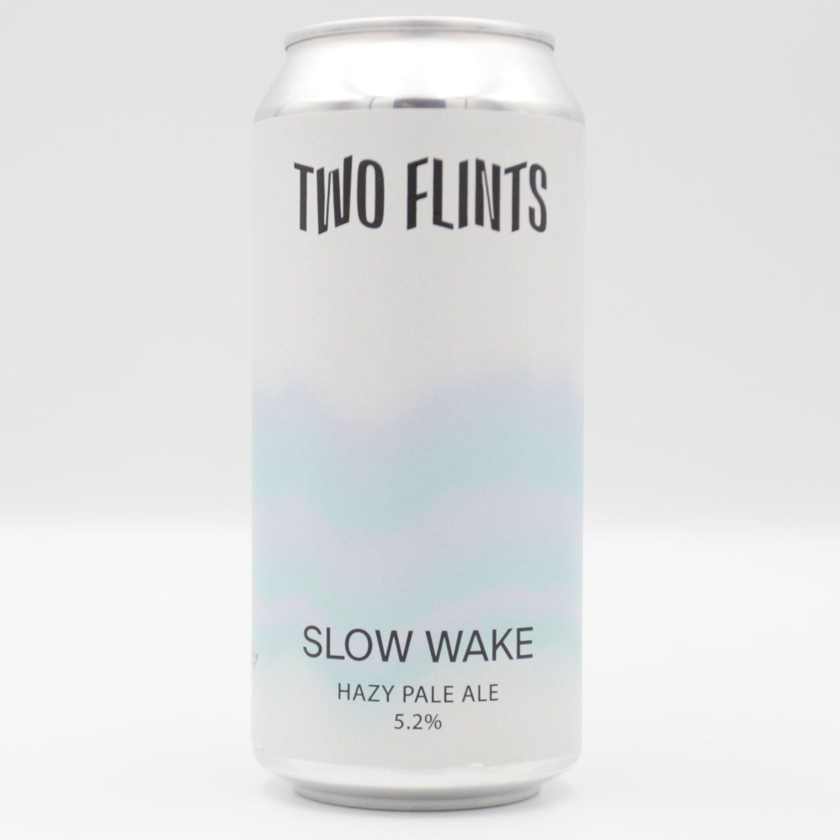 This is a can of Two Flints - Slow Wake - 5.2% (440ml). It is a Pale Ale craft beer available to buy from Ghost Whale, voted London's best craft beer shop.