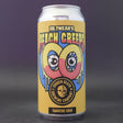 This is a can of Sudden Death - Dr. Tweak's Peach Creeps - 6.5% (440ml). It is a Sour craft beer available to buy from Ghost Whale, voted London's best craft beer shop.