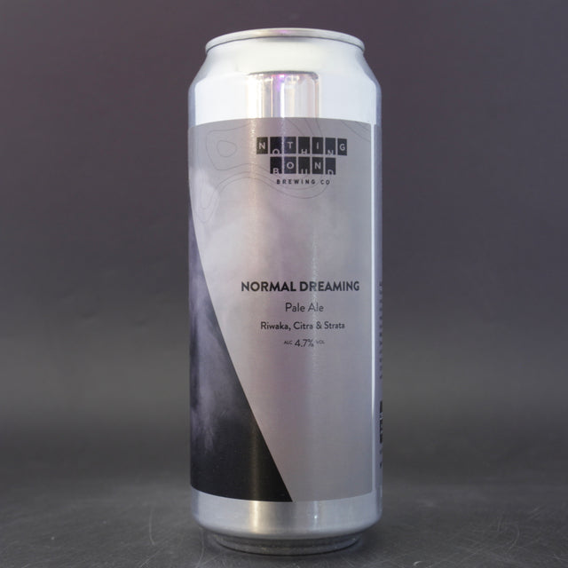 This is a can of Nothing Bound - Normal Dreaming - 4.7% (500ml). It is a Pale Ale craft beer available to buy from Ghost Whale, voted London's best craft beer shop.