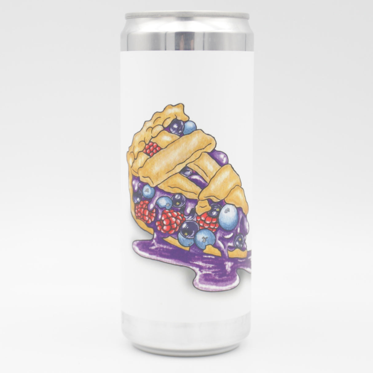 This is a can of Brewski - Triple Berry Pie - 4% (330ml). It is a Sour craft beer available to buy from Ghost Whale, voted London's best craft beer shop.