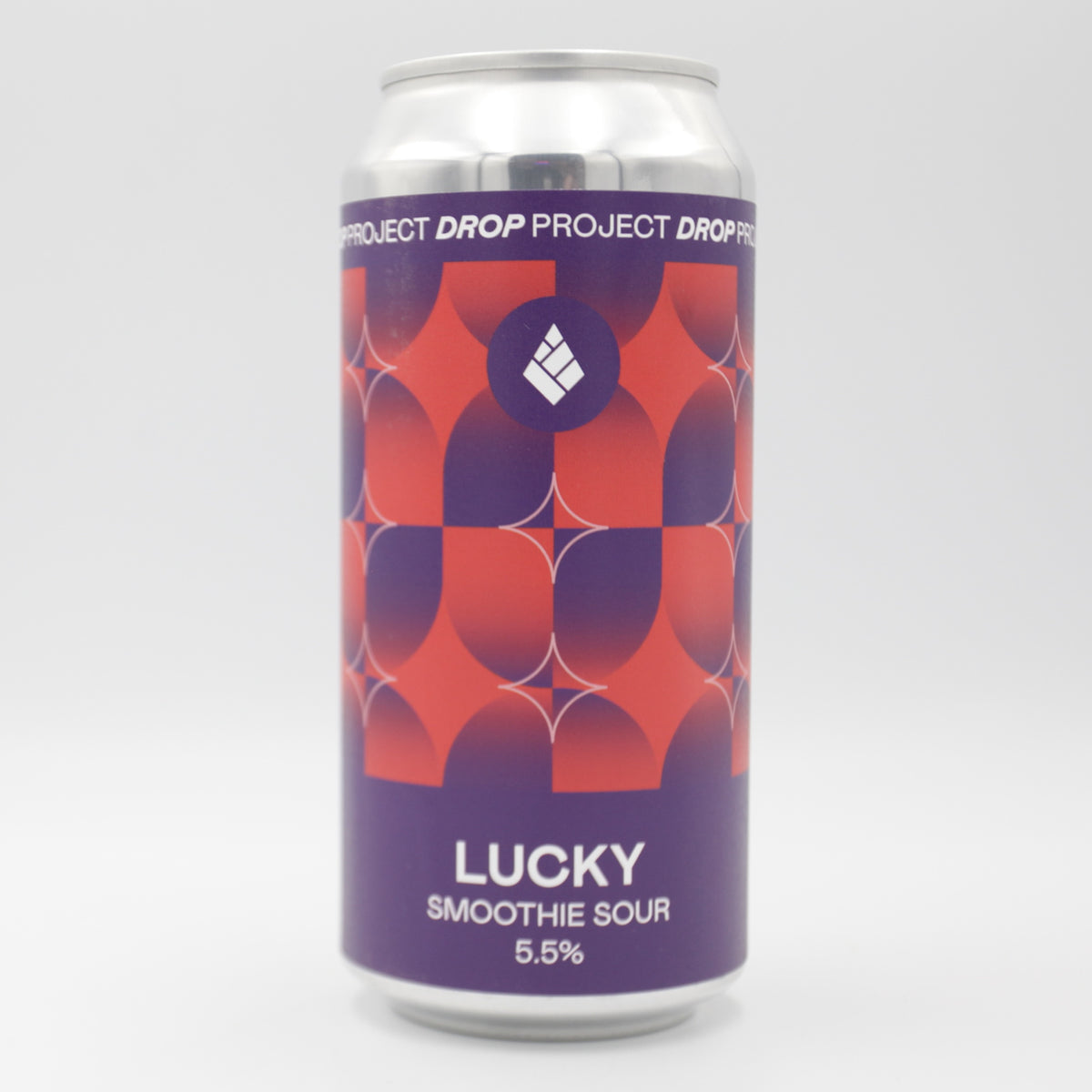 This is a can of Drop Project - Lucky - 5.5% (440ml). It is a Sour craft beer available to buy from Ghost Whale, voted London's best craft beer shop.