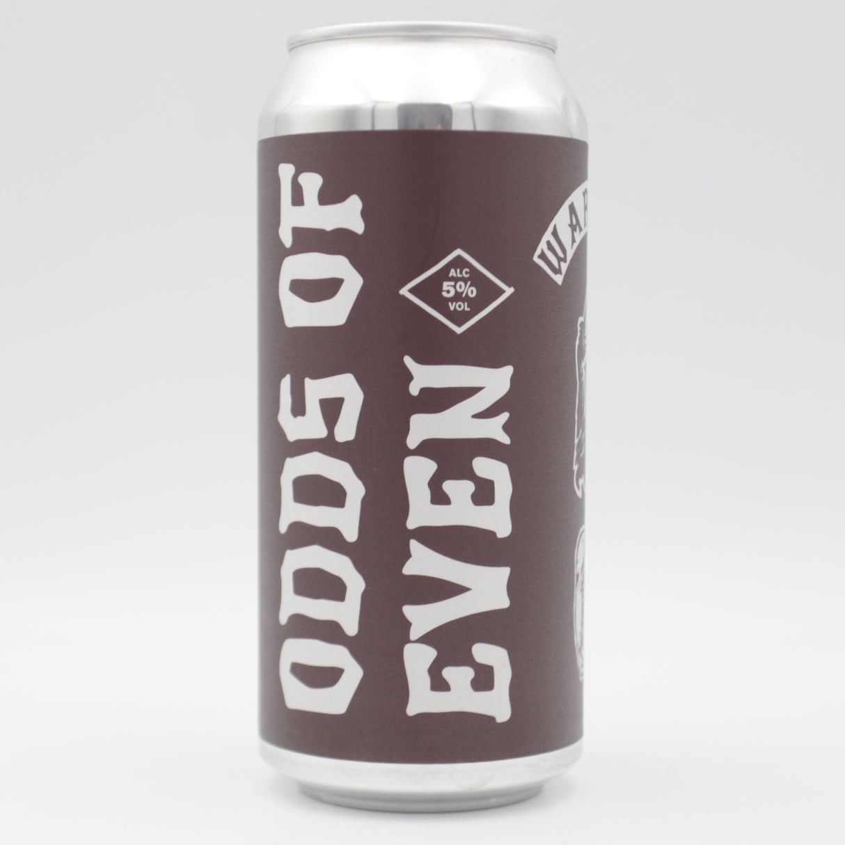 This is a can of Warpigs - Odds Of Even - 5% (440ml). It is a Pale Ale craft beer available to buy from Ghost Whale, voted London's best craft beer shop.