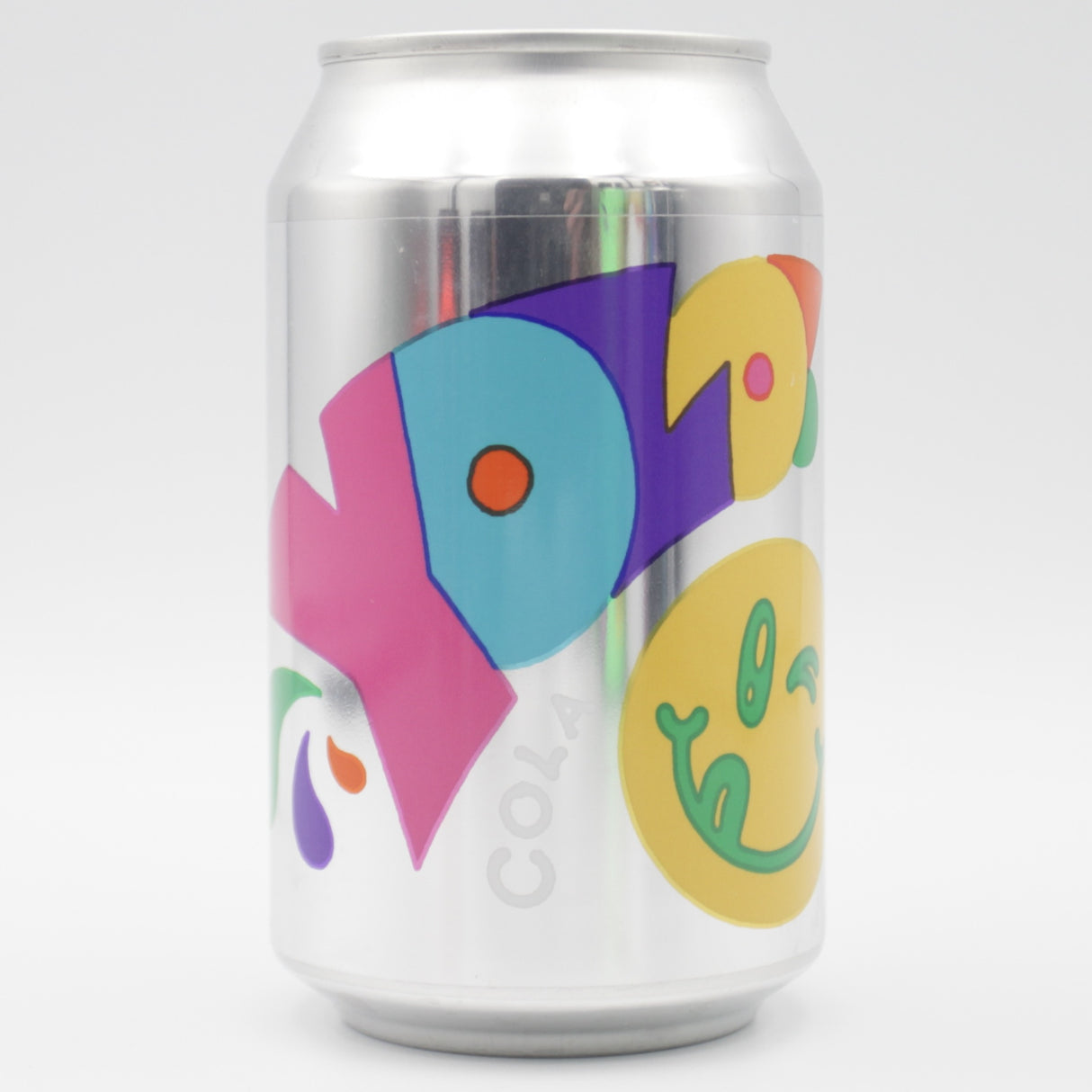 This is a can of Omnipollo - YOLO! Cola - 0% (330ml). It is a craft soft drink available to buy from Ghost Whale, voted London's best craft beer shop.