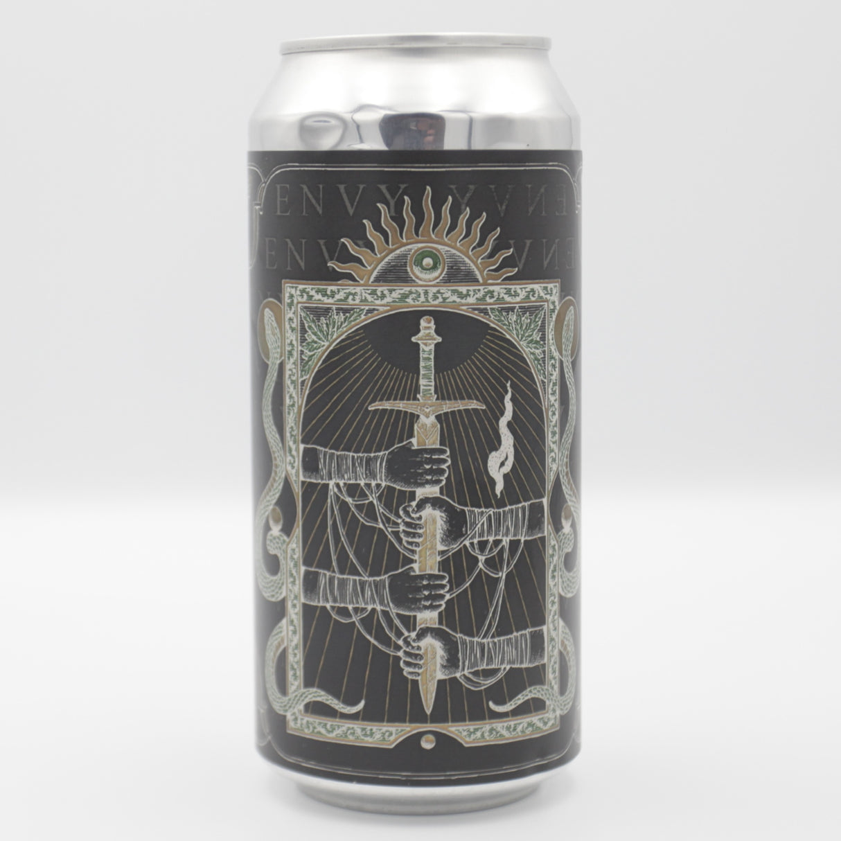 This is a can of Northern Monk / DSSOLVR - Patrons Project: 38.06 Envy - 8.4% (440ml). It is a Imperial Stout / Porter craft beer available to buy from Ghost Whale, voted London's best craft beer shop.