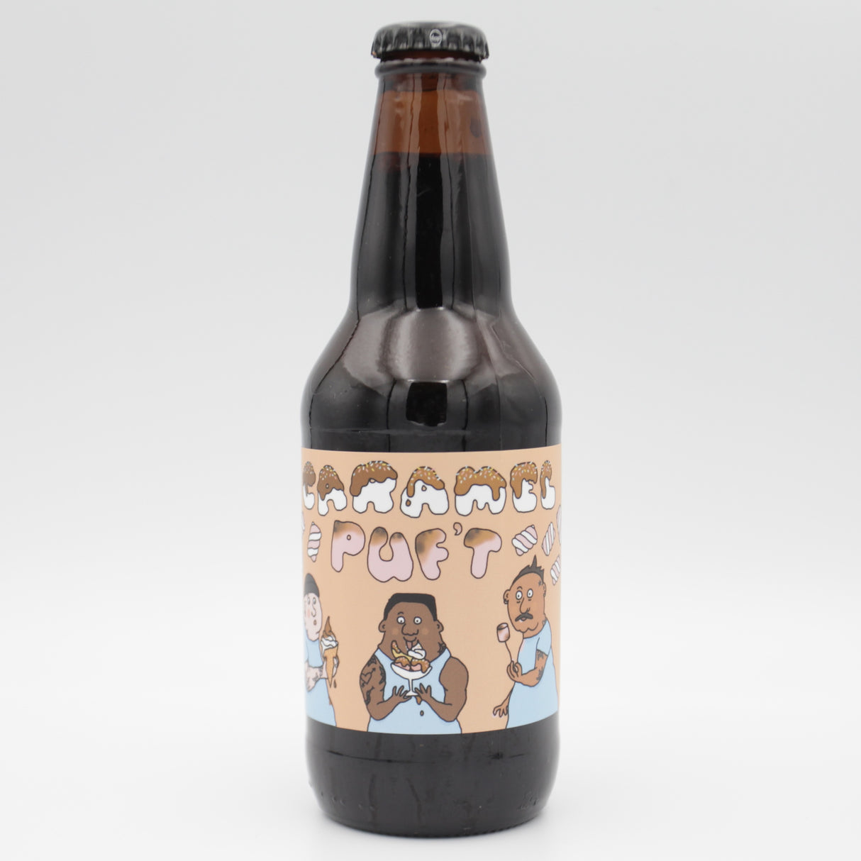 This is a bottle of Prairie - Caramel Puf't - 13.9% (355ml). It is a Imperial Stout / Porter craft beer available to buy from Ghost Whale, voted London's best craft beer shop.