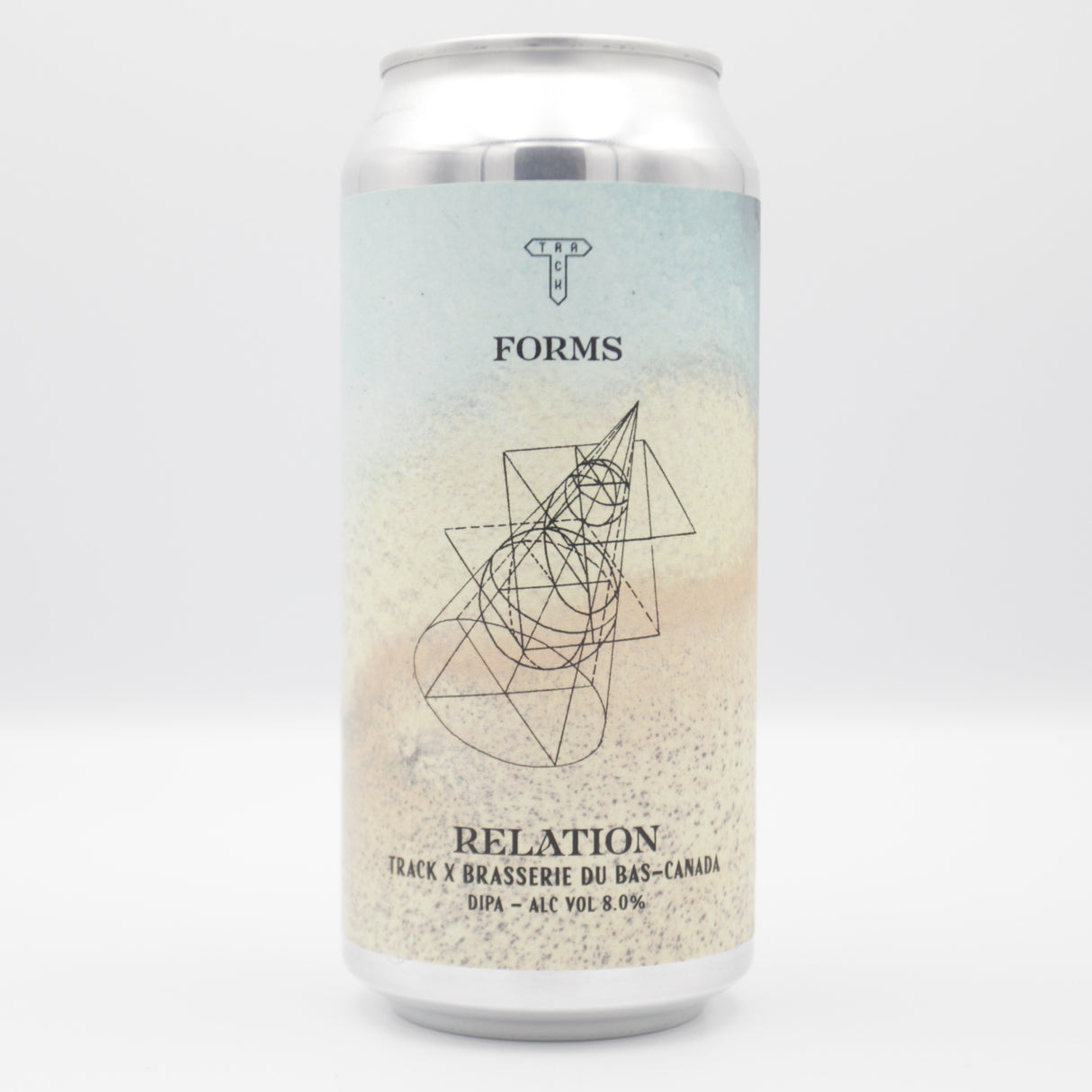 This is a can of Track - Relation - 8% (440ml). It is a Double IPA craft beer available to buy from Ghost Whale, voted London's best craft beer shop.