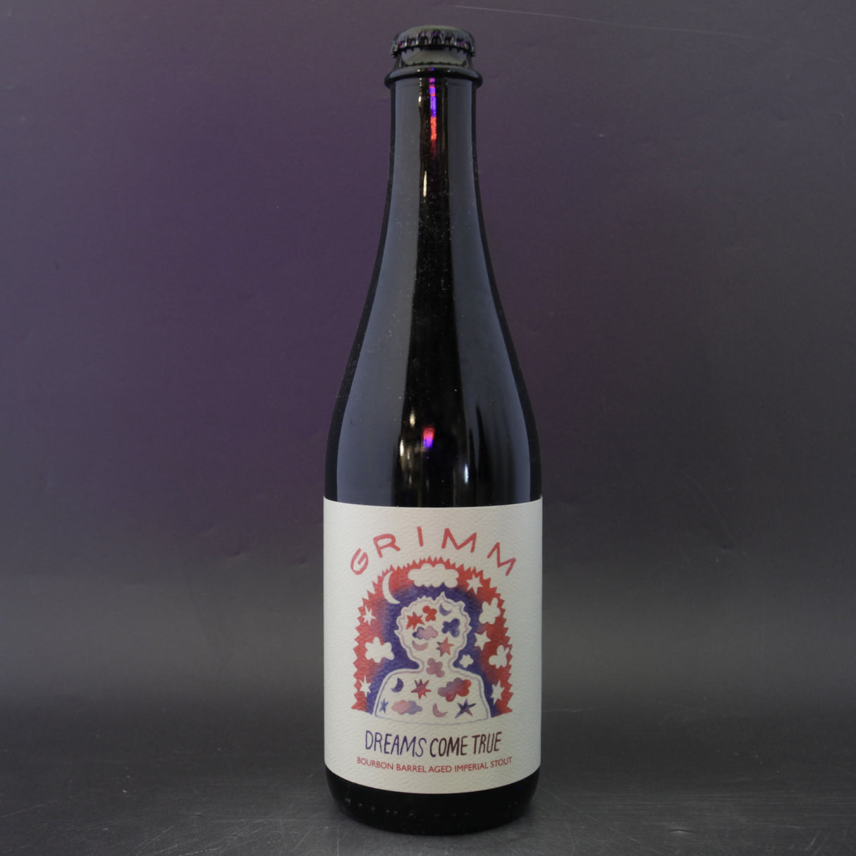 This is a bottle of Grimm Artisanal Ales - Dreams Come True - 12.5% (500ml). It is a Imperial Stout / Porter craft beer available to buy from Ghost Whale, voted London's best craft beer shop.