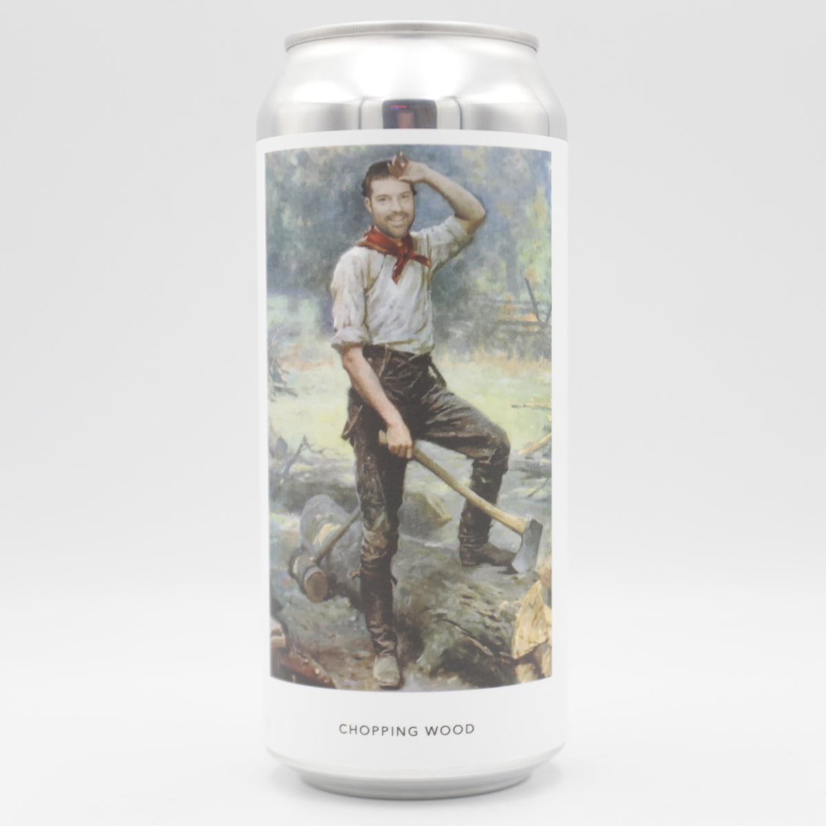 This is a can of Evil Twin / Trillium - Chopping Wood - 8.5% (473ml). It is a Double IPA craft beer available to buy from Ghost Whale, voted London's best craft beer shop.