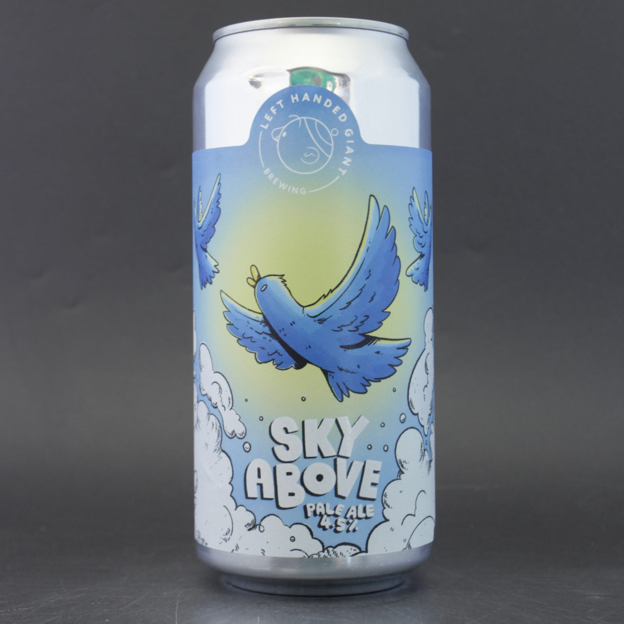 This is a can of Left Handed Giant - Sky Above - 4.5% (440ml). It is a Pale Ale craft beer available to buy from Ghost Whale, voted London's best craft beer shop.