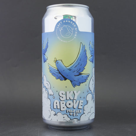 This is a can of Left Handed Giant - Sky Above - 4.5% (440ml). It is a Pale Ale craft beer available to buy from Ghost Whale, voted London's best craft beer shop.