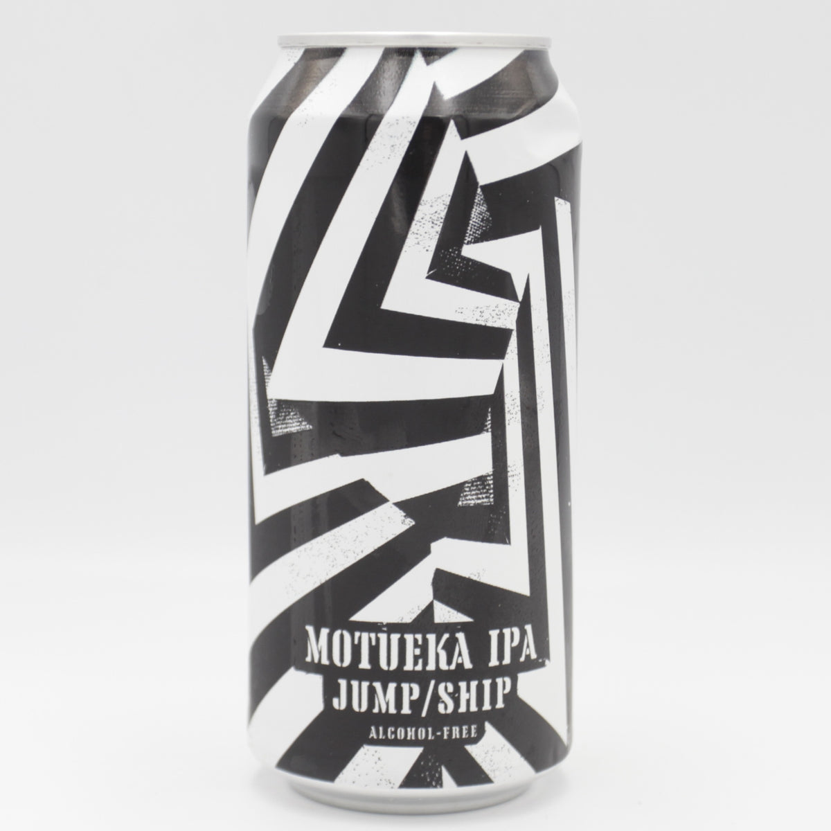 This is a can of Jump Ship Brewing - Dazzle Ship Motueka IPA - 0.5% (440ml). It is a IPA craft beer available to buy from Ghost Whale, voted London's best craft beer shop.