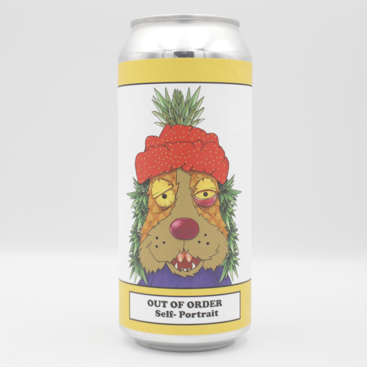 This is a can of RAR Brewing - Out Of Order: Self Portrait - 5% (473ml). It is a Sour craft beer available to buy from Ghost Whale, voted London's best craft beer shop.