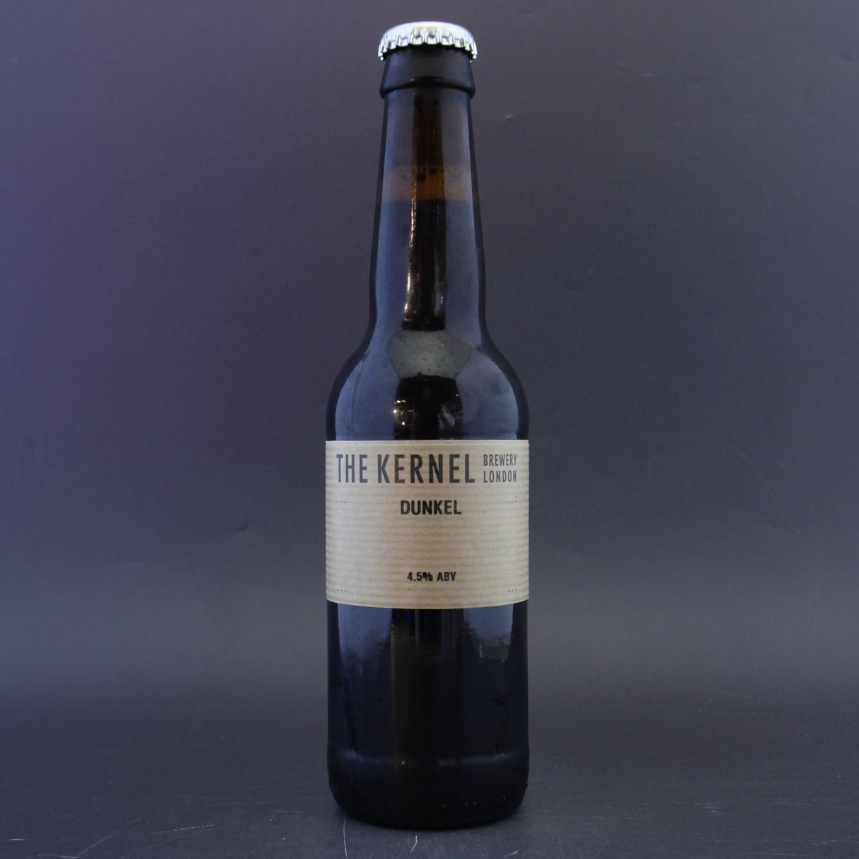 This is a bottle of The Kernel - Dunkel - 4.4% (330ml). It is a Lager / Pilsner / Kölsch craft beer available to buy from Ghost Whale, voted London's best craft beer shop.