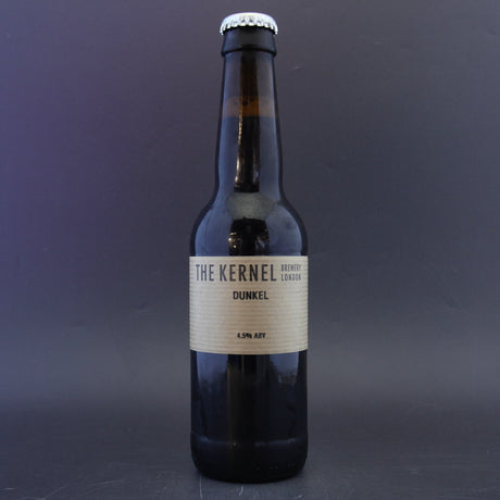 This is a bottle of The Kernel - Dunkel - 4.4% (330ml). It is a Lager / Pilsner / Kölsch craft beer available to buy from Ghost Whale, voted London's best craft beer shop.