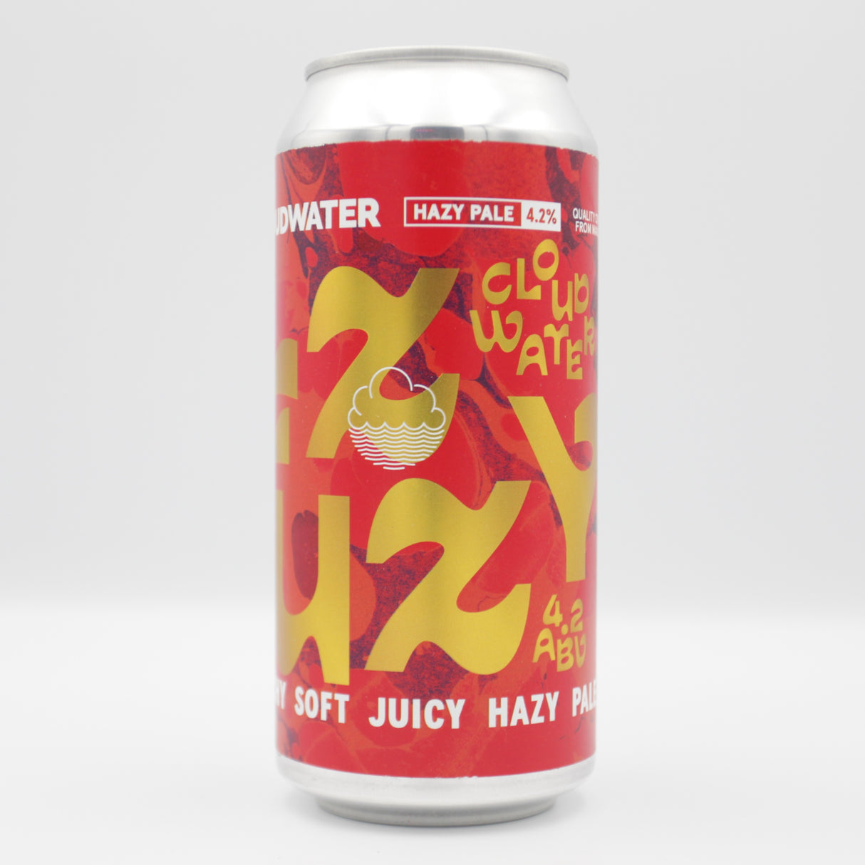 This is a can of Cloudwater - Fuzzy - 4.2% (440ml). It is a Pale Ale craft beer available to buy from Ghost Whale, voted London's best craft beer shop.