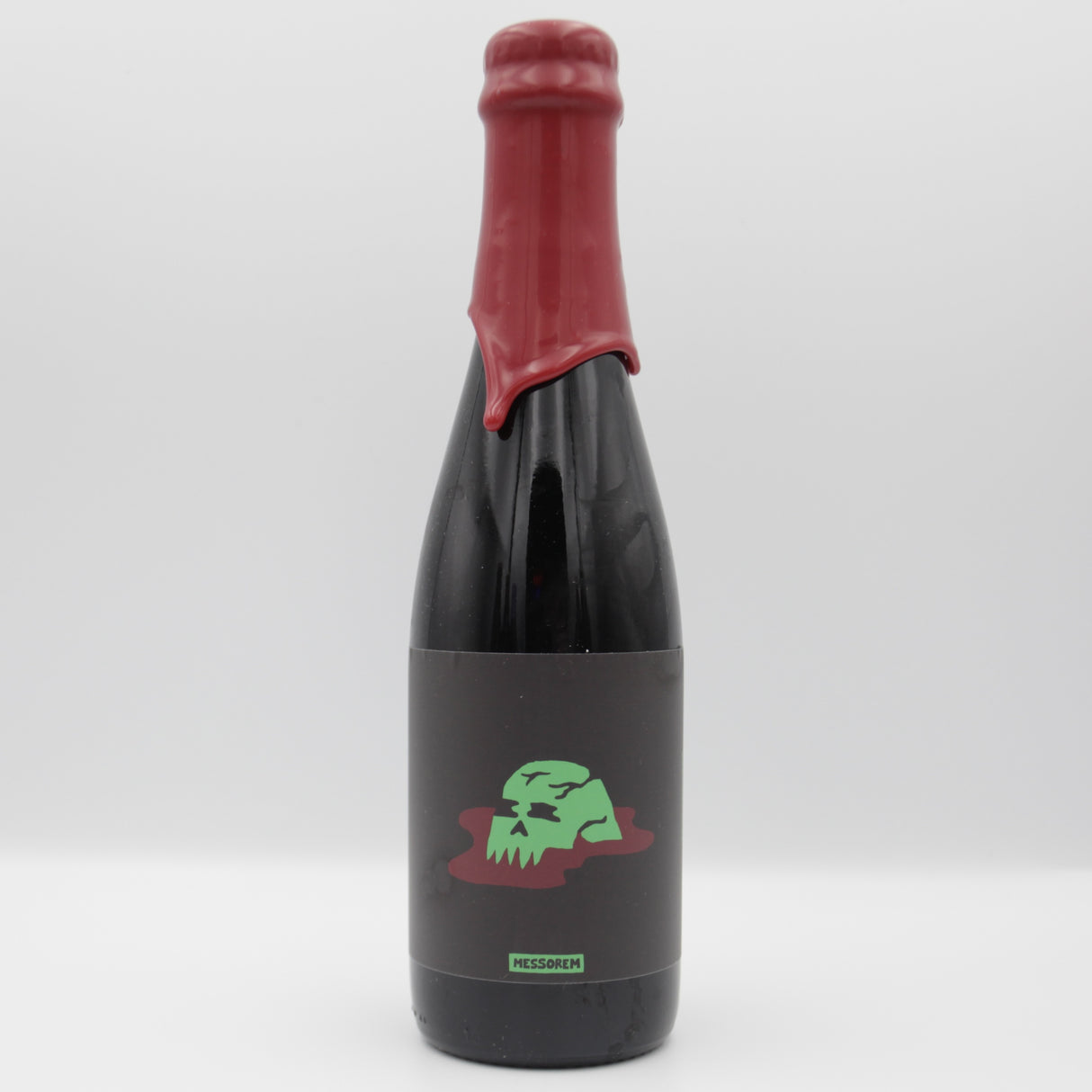 This is a bottle of Messorem - Sang Vie - 11.9% (375ml). It is a Imperial Stout / Porter craft beer available to buy from Ghost Whale, voted London's best craft beer shop.