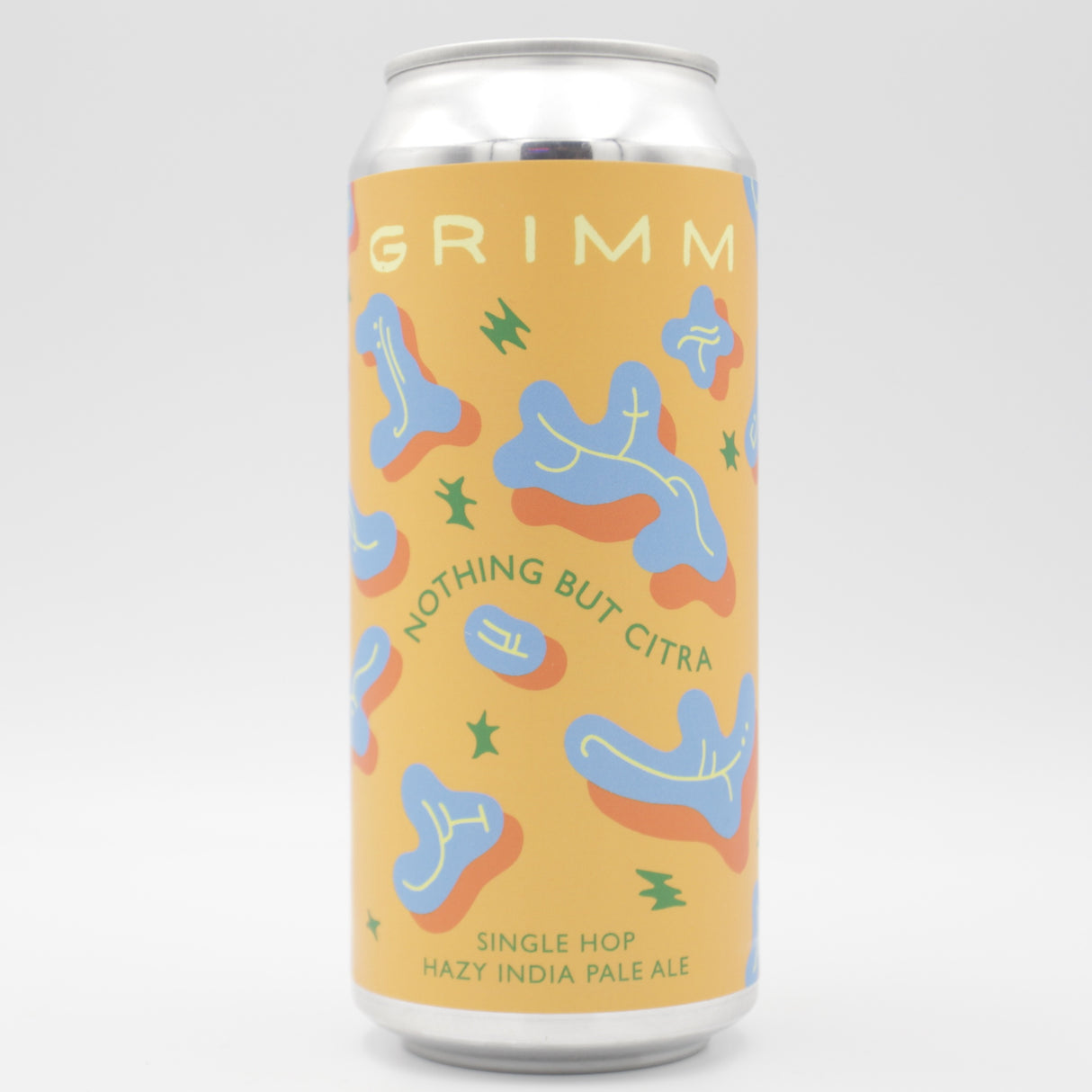 This is a can of Grimm Artisanal Ales - Nothing But Citra - 6.9% (473ml). It is a IPA craft beer available to buy from Ghost Whale, voted London's best craft beer shop.