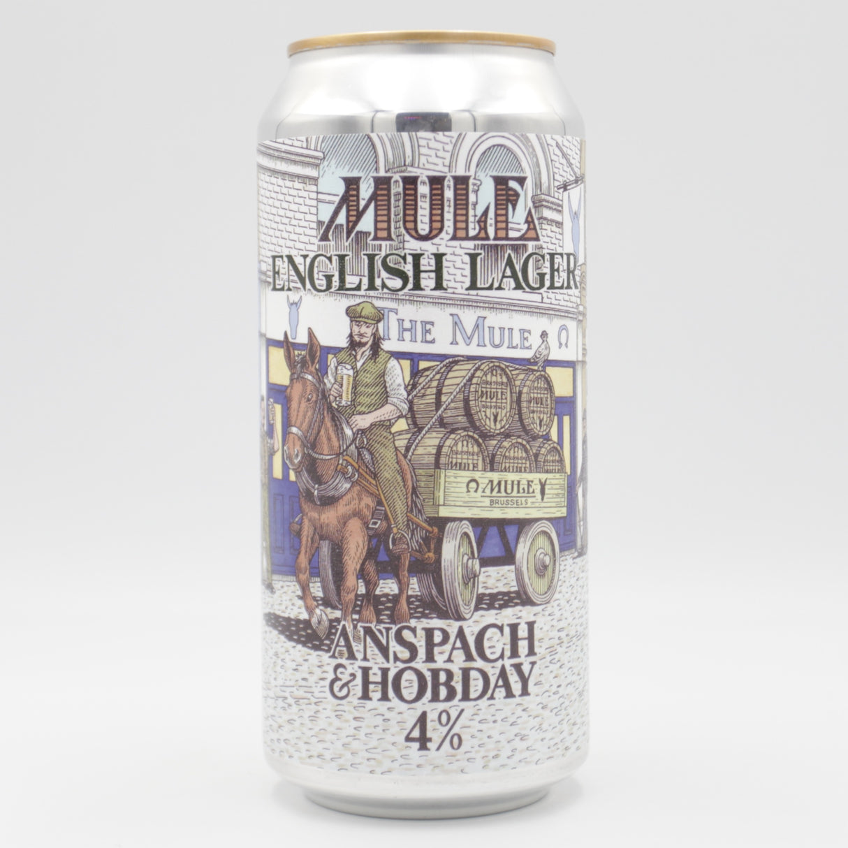 This is a can of Anspach & Hobday - Mule - 4% (440ml). It is a Lager / Pilsner / Kölsch craft beer available to buy from Ghost Whale, voted London's best craft beer shop.