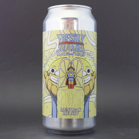 This is a can of Bluntrock - Freshly Squeezed - 2.8% (440ml). It is a Radler craft beer available to buy from Ghost Whale, voted London's best craft beer shop.