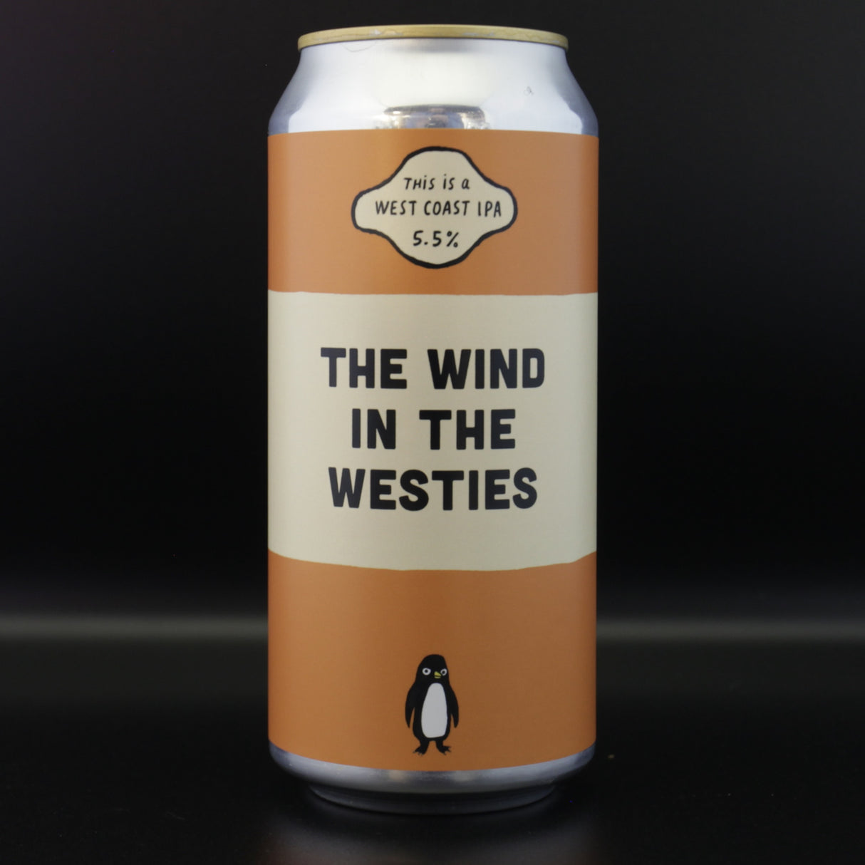 This is a can of Pretty Decent - The Wind In The Westies - 5.5% (440ml). It is a IPA craft beer available to buy from Ghost Whale, voted London's best craft beer shop.