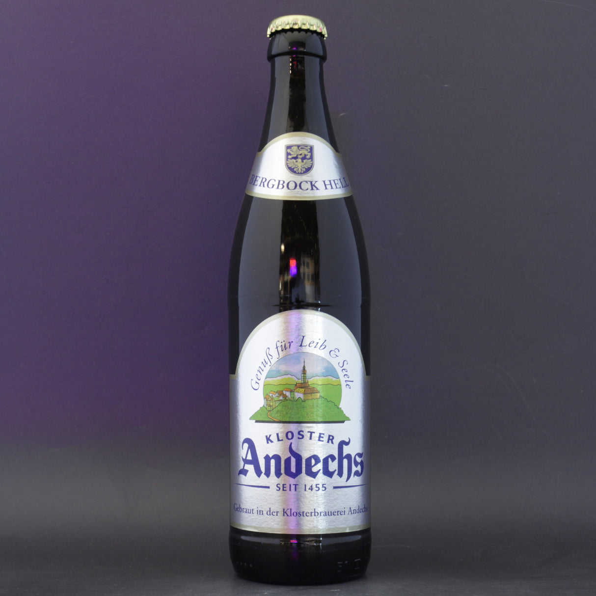 This is a bottle of Andechs - Bergbock Hell - 6.9% (500ml). It is a Lager / Pilsner / Kölsch craft beer available to buy from Ghost Whale, voted London's best craft beer shop.