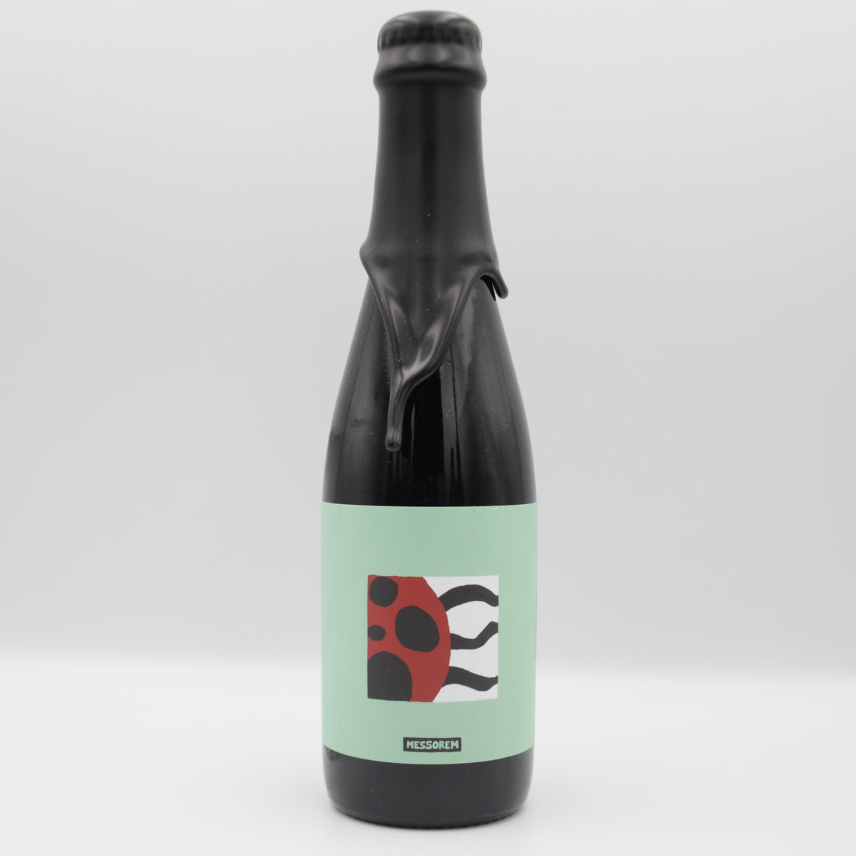 This is a bottle of Messorem / Arpus Brewing Co - Passage Temporaire - 11.9% (375ml). It is a Imperial Stout / Porter craft beer available to buy from Ghost Whale, voted London's best craft beer shop.